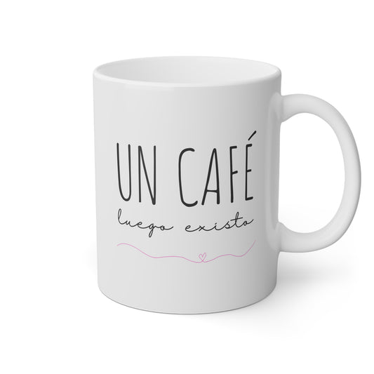 Taza 'Un café, luego existo'