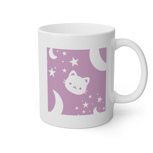 Taza Gatito y Estrellas