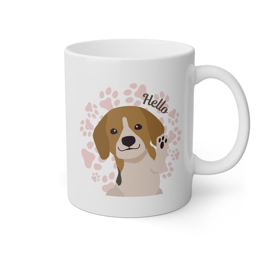 Taza 'Hello' con Perrito